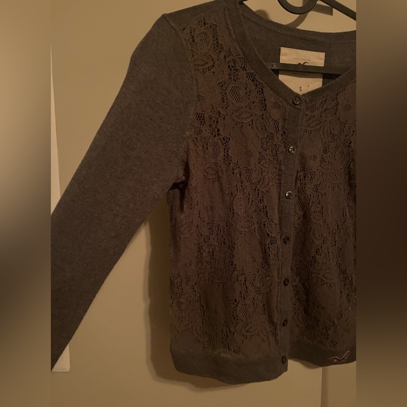 Grey lace cardigan - Picture 4 of 8